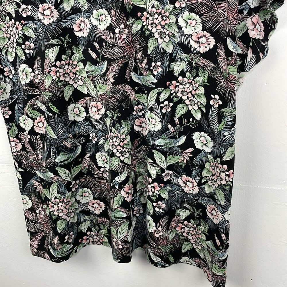 J. Jill Wearever Collection Floral T-shirt top short sleeve round neck sz Small - Picture 9 of 11
